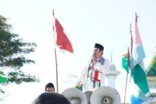 Seruan Aksi untuk Palestina Menggema di Tugu Religi Kota Kendari