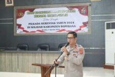 Polres Bombana dan Parpol Bahas Keamanan Pilkada 2024