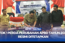 Tok ! Raperda Perubahan APBD Bombana Tahun 2024 Resmi Jadi Perda
