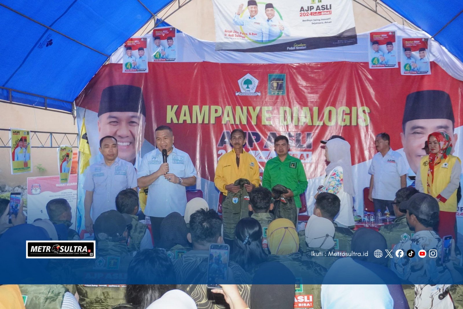 Kukuhkan Koordinator TPS Kecamatan Baruga dan Kambu, AJP-ASLI Beri Pesan Kemenangan