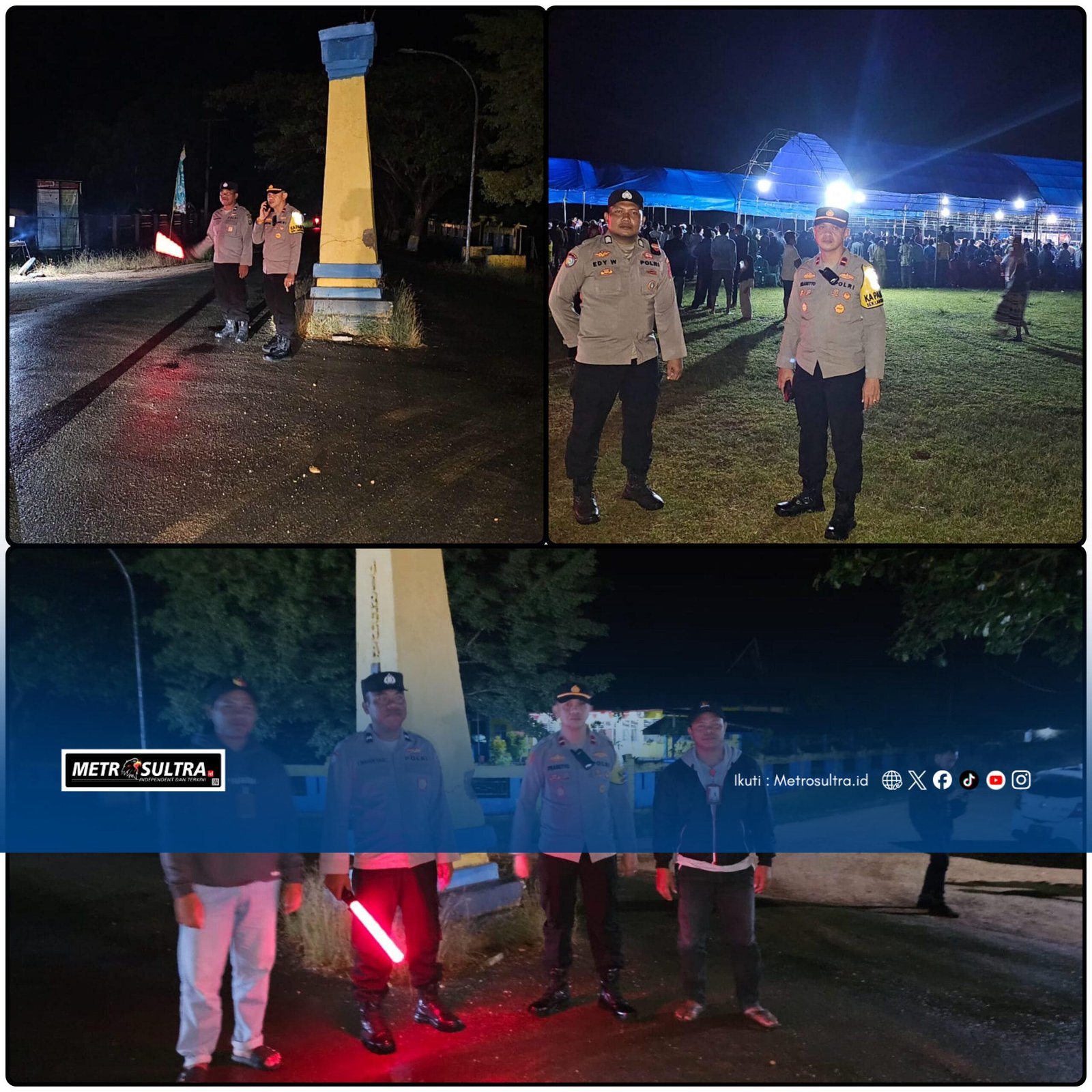 Polres Bombana Pastikan Pengamanan Maksimal Untuk Kampanye Paslon 02