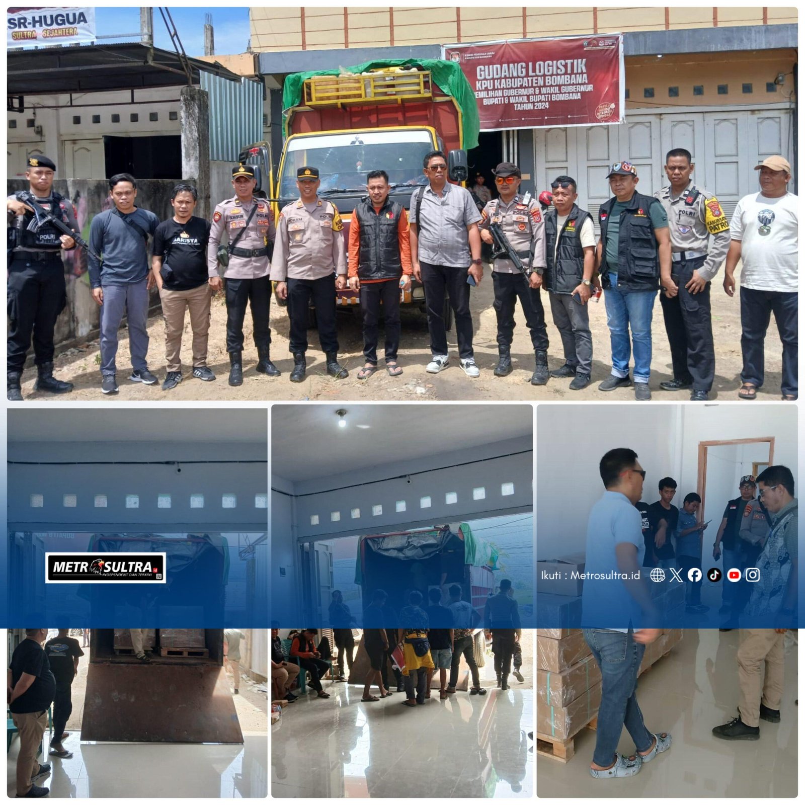 Surat Suara Pemilihan Bupati dan Wakil Bupati Bombana Tiba, KPU Bombana Pastikan Keamanan