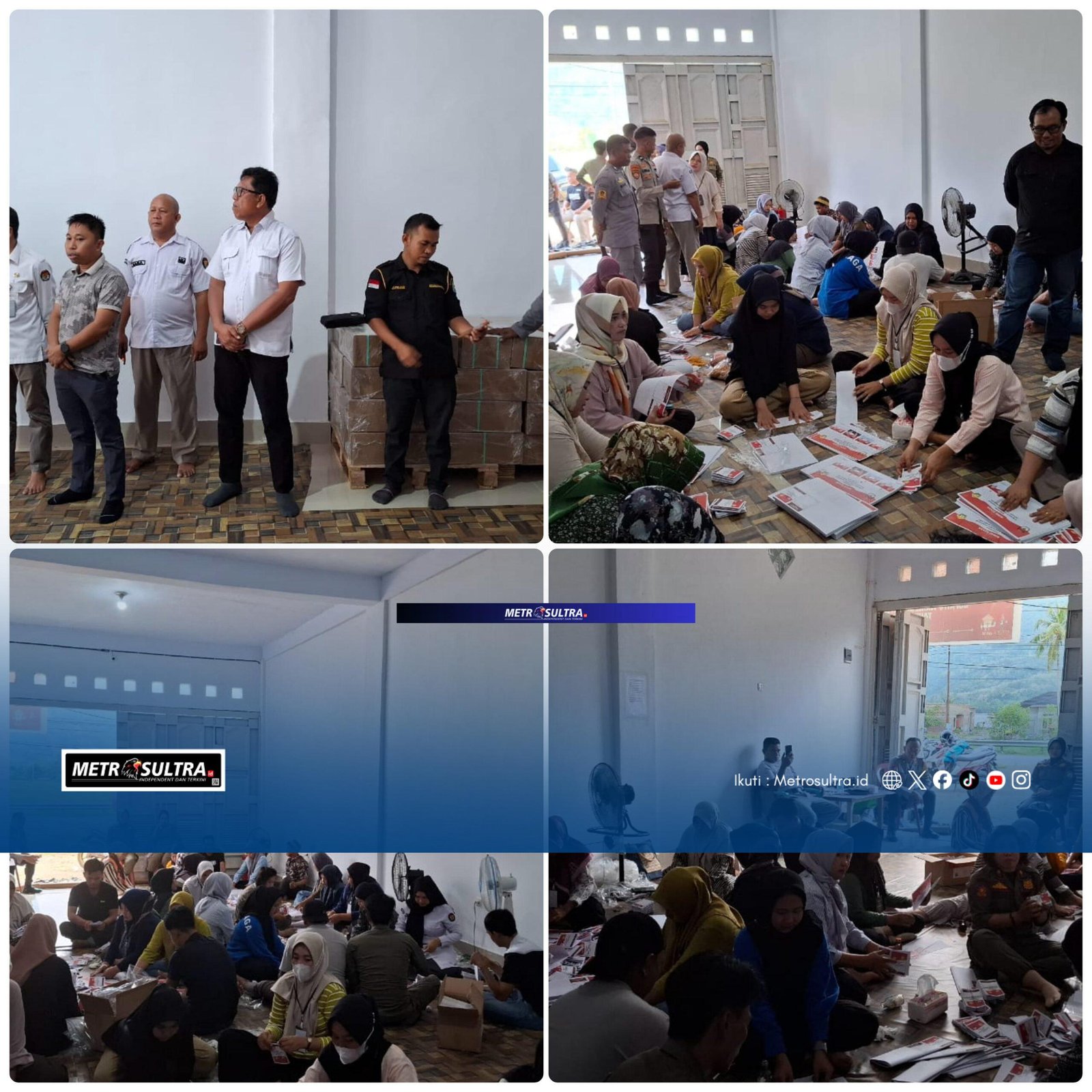 Proses Sortir dan Pelipatan Surat Suara di KPU Bombana: Kesiapan Menjelang Pemilu