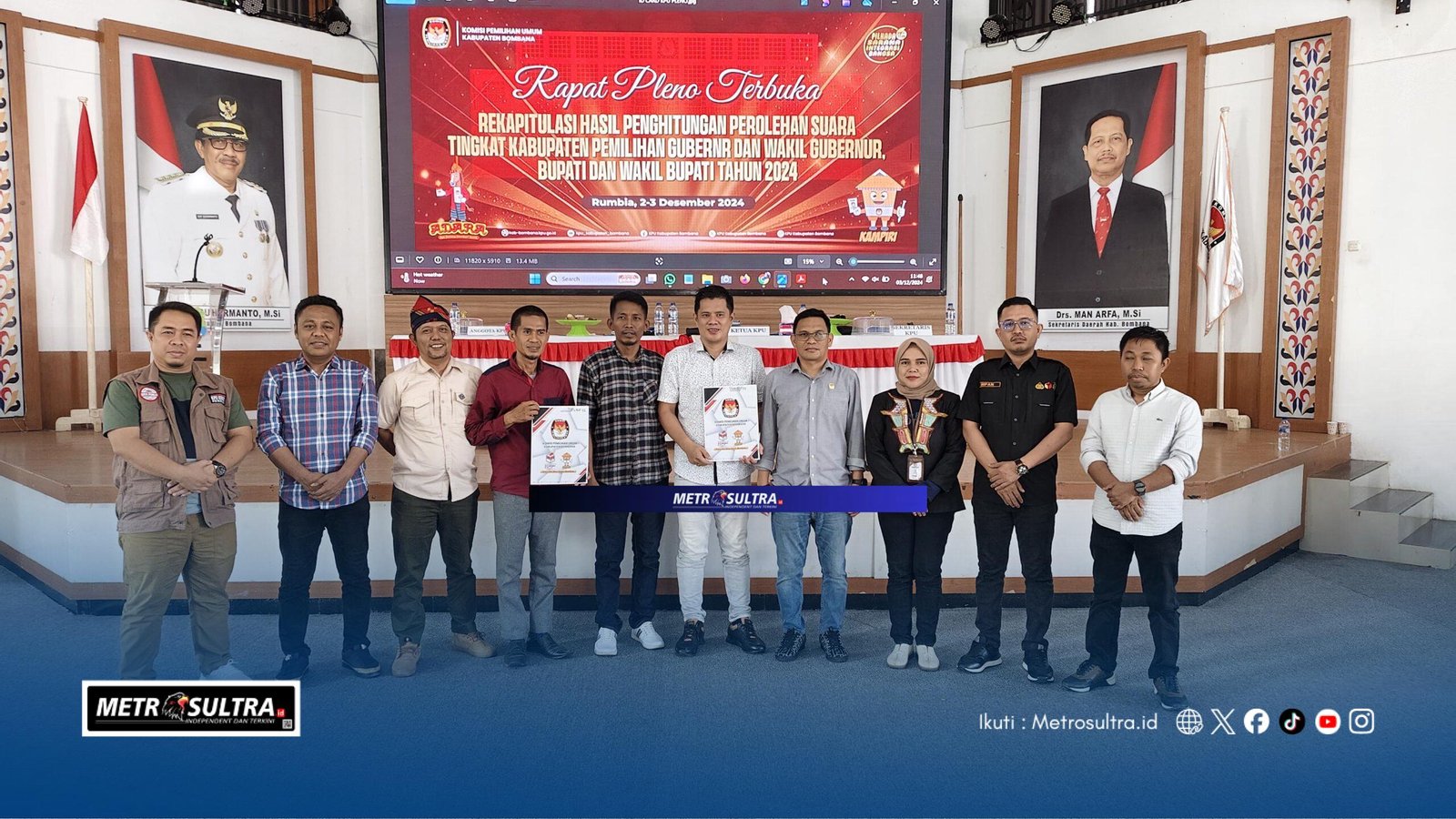 Sah! Burhanuddin-Ahmad Yani Menangkan Pilbup Bombana 2024