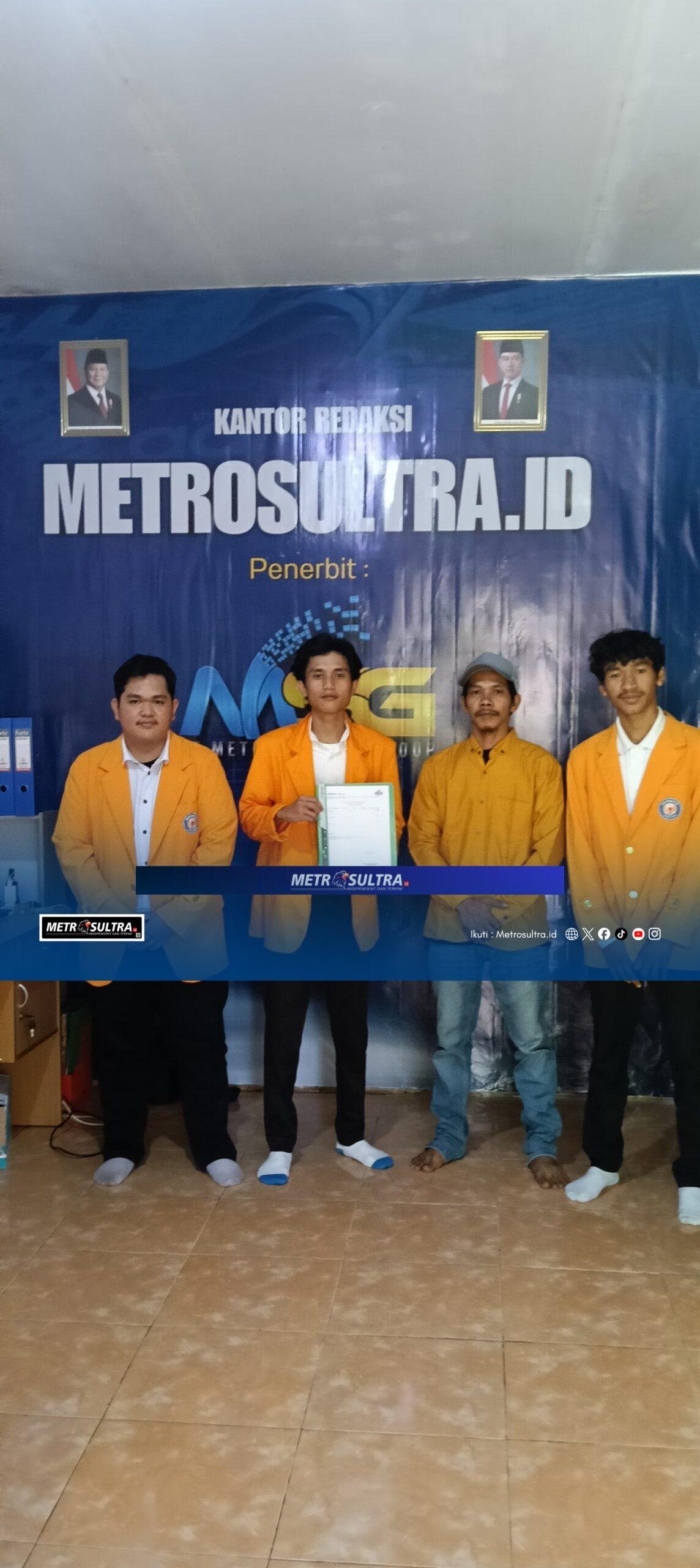 MetroSultra.id Sambut Mahasiswa UHO untuk Program Magang Berbasis Praktik Jurnalistik