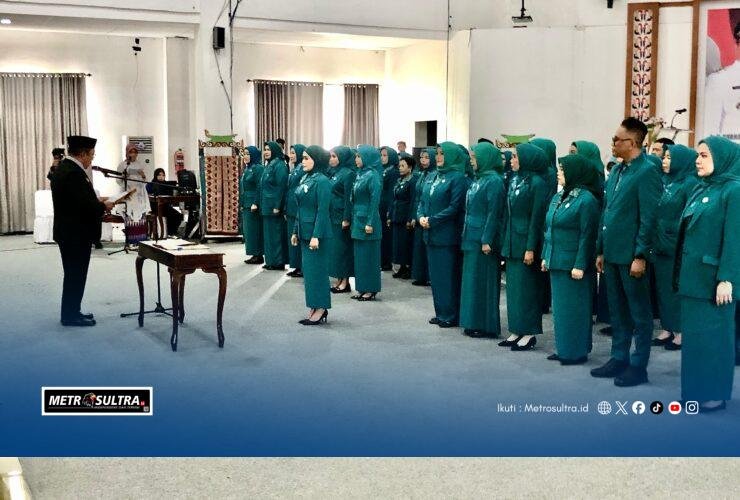 Bupati Bombana Lantik Pengurus PKK dan Dekranasda Periode 2025–2030