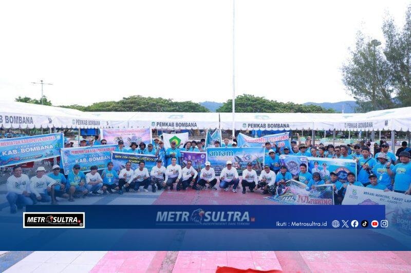 Ratusan Pemancing dari Berbagai Daerah Adu Nyali di Laut Bombana