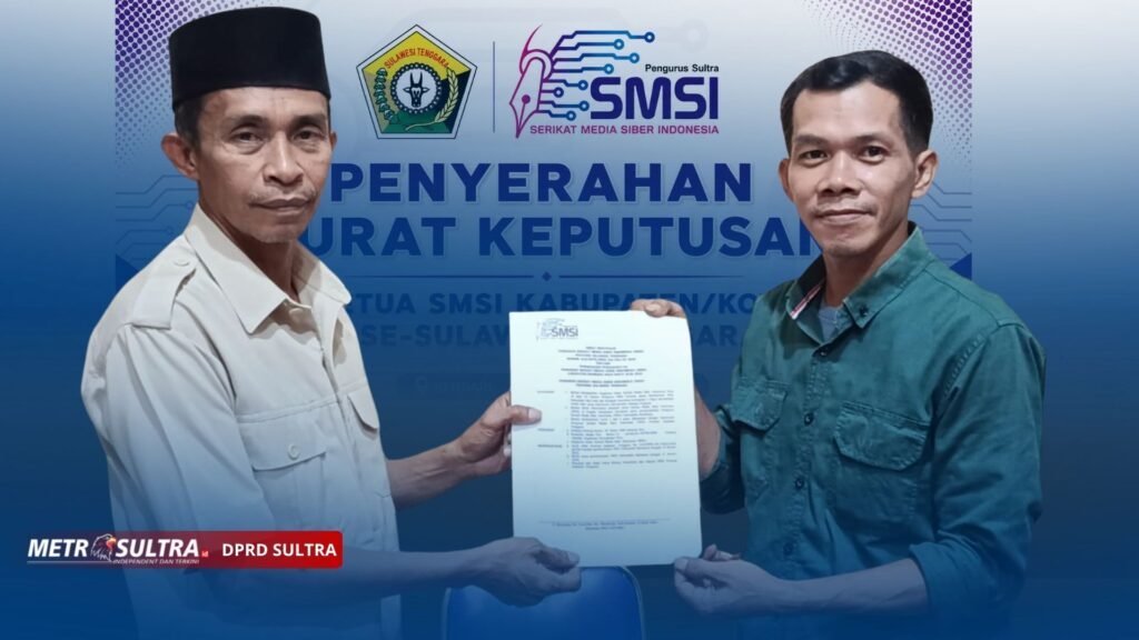 9 Ketua SMSI Kabupaten/Kota se-Sultra Resmi Kantongi SK, Ini Pesan Tegas Sarjono