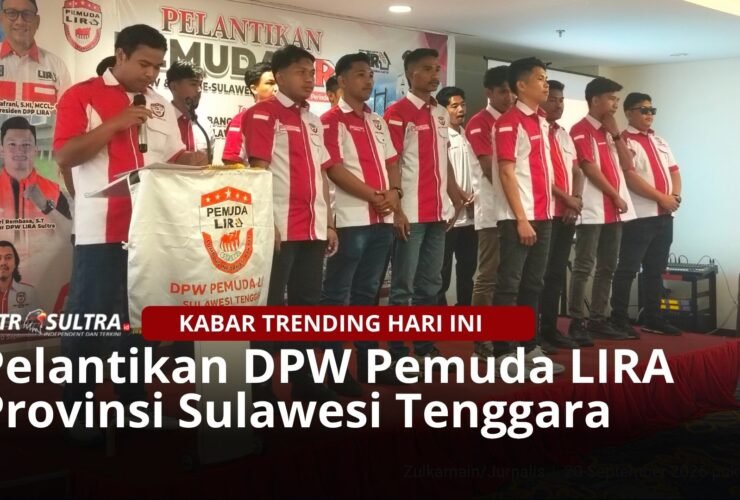 DPW Pemuda LIRA Sultra dan Sembilan DPD Resmi Dilantik